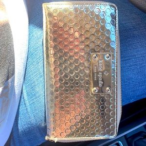 Gold Kate Spade Wallet